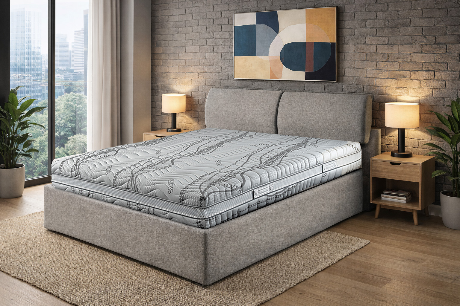 Dettaglio materasso memory foam